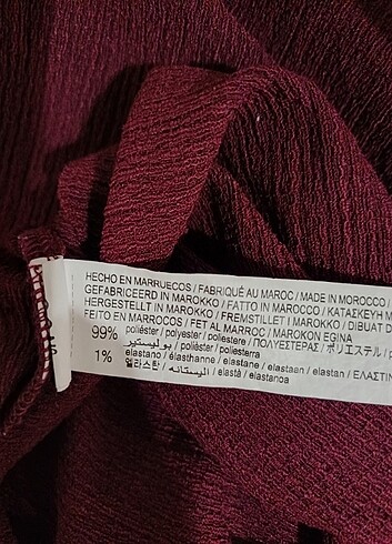 xl Beden Stradivarius bordo bluz