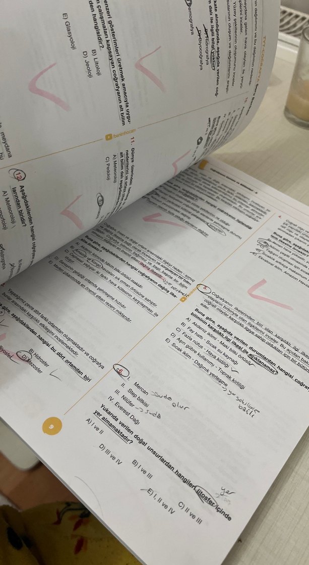 2022 Benim Hocam TYT Coğrafya Soru Bankası - Görsel 3