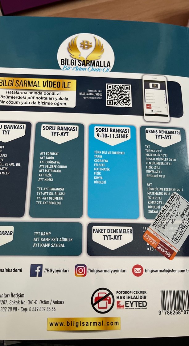 TYT FELSEFE BİLGİ SARMAK SIFIR - Görsel 4