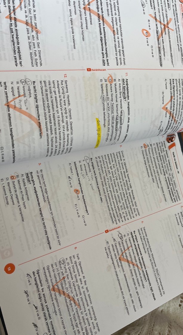 2021 Benim Hocam TYT Tarih Soru Bankası - Görsel 2