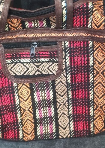 Bohem Çok Renkli Kadın iran bavul çanta - Görsel 4