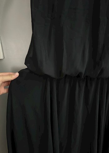 Diğer siyah mini straplez elbise