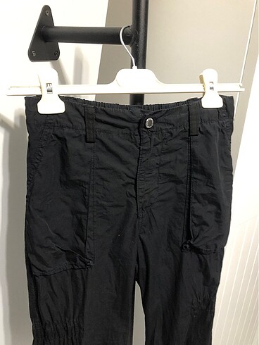 xs Beden Siyah Paraşüt Pantolon