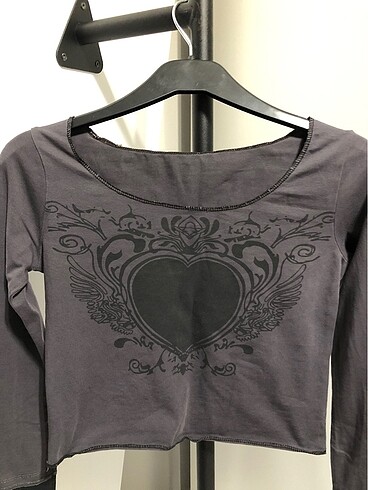 s Beden gotik uzun kollu crop