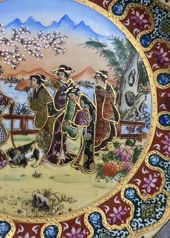 Renkli Baskılı Geleneksel Tabak - Görsel 3