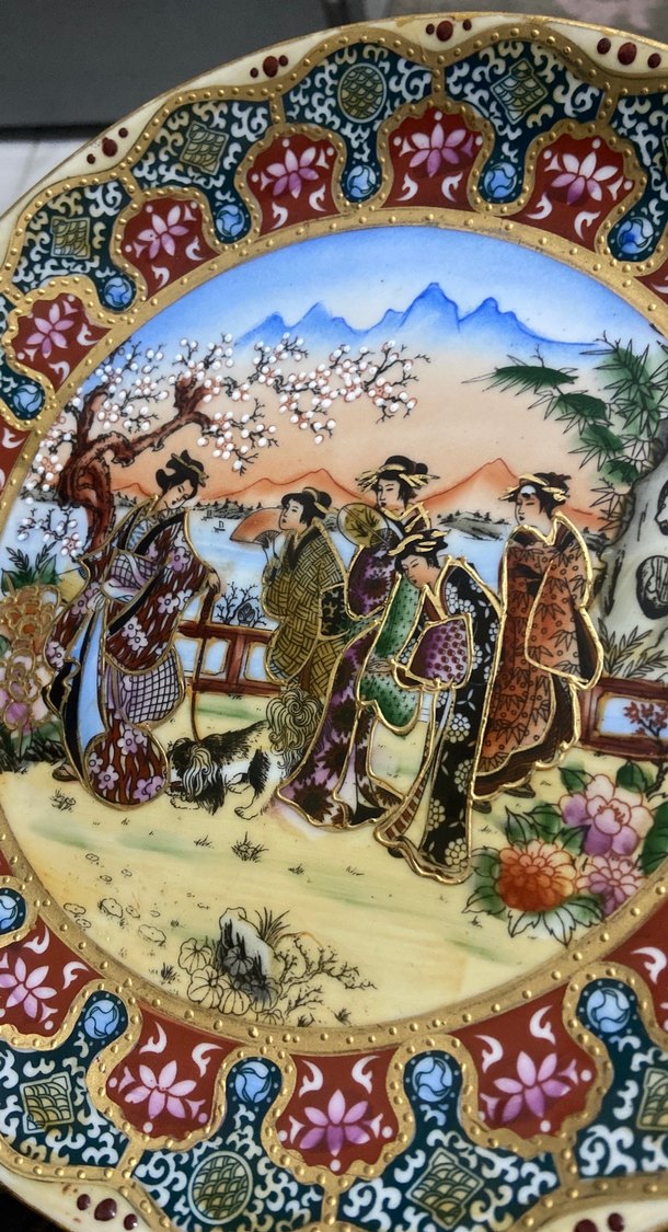 Renkli Baskılı Geleneksel Tabak - Görsel 5