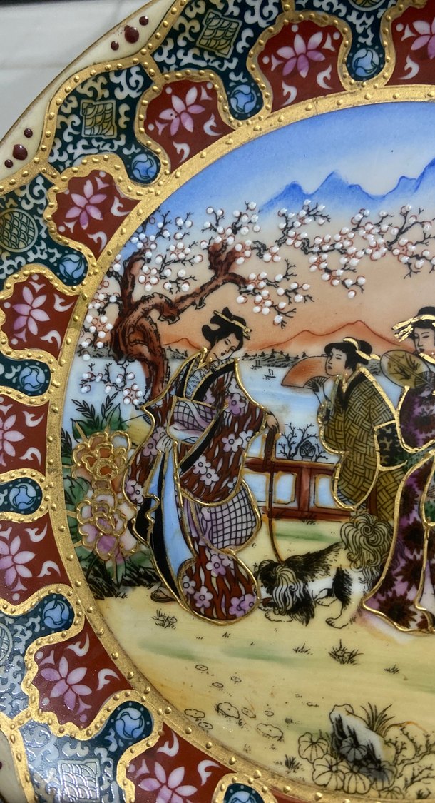 Renkli Baskılı Geleneksel Tabak - Görsel 2