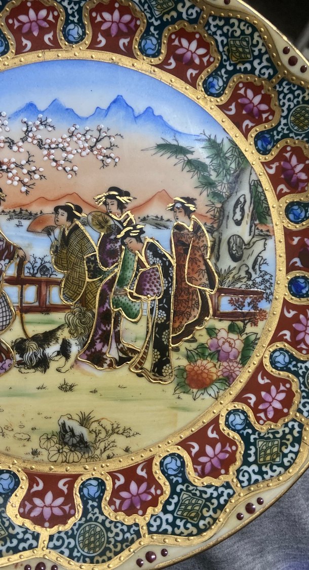 Renkli Baskılı Geleneksel Tabak - Görsel 3