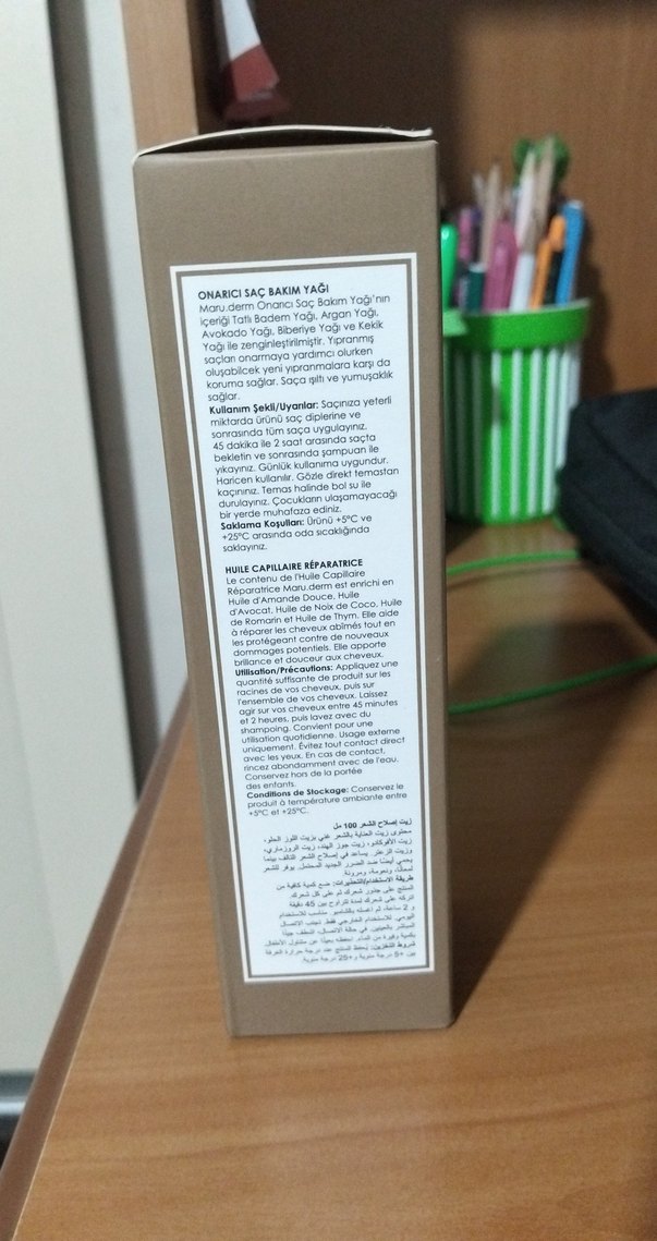 Maru.derm Onarıcı Saç Yağı 100 ml - Görsel 2