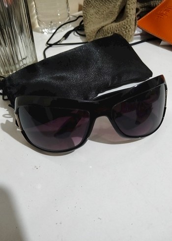 Kadın Siyah Tokalı Biker Gözlük - Görsel 3