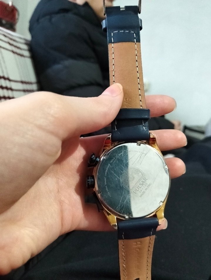 Pulsar Erkek Lacivert Deri Biker Kol Saati - Görsel 2