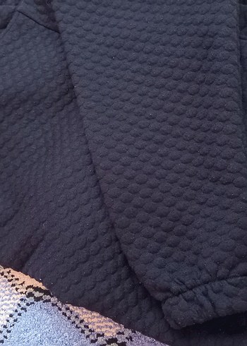 Bershka Siyah Örgü Desenli kışlık ikili takım
