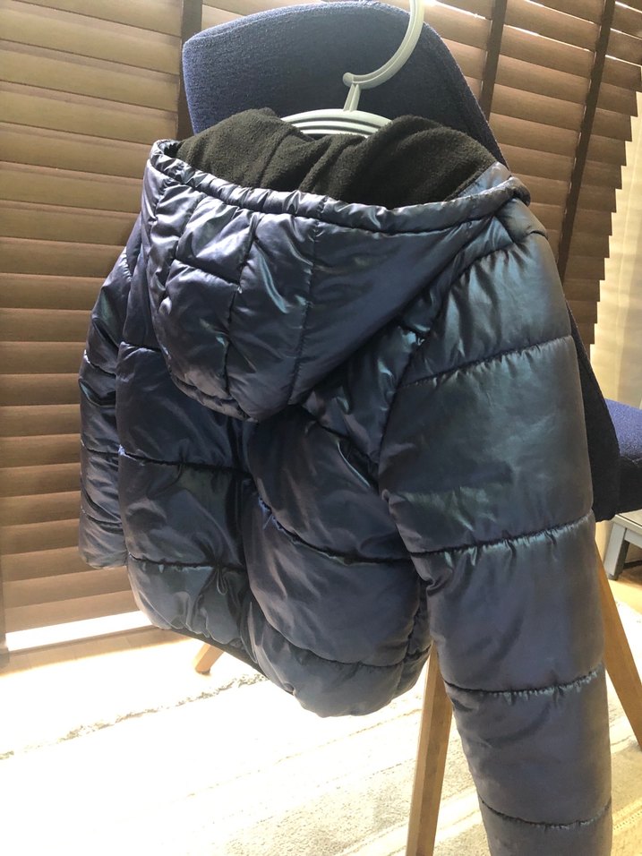 Erkek Çocuk Mavi Kapitone Mont - Görsel 2