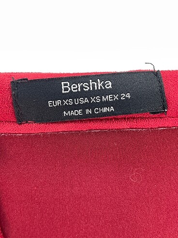 xs Beden kırmızı Renk Bershka Kısa Elbise %70 İndirimli.