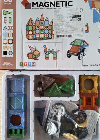 Beden 68 PARCA ARABALI MANYETIC LEGO SET