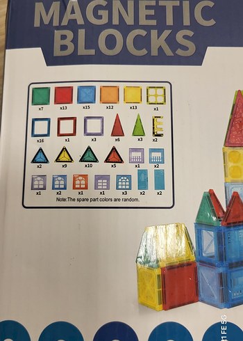 Beden Renk 133 PARÇA(5.5 cm) MANYETIC SON FIYAT