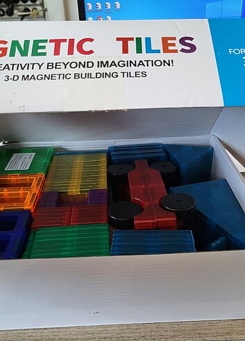 Diğer MAGNETIC TILES 120 PARCA(7.5 CM BUYUK MODEL)