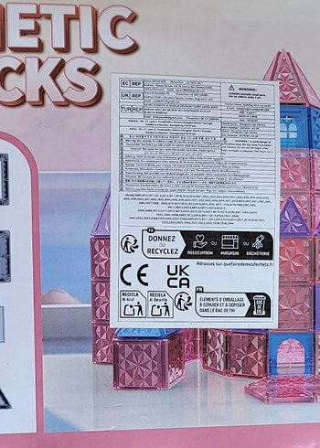 Beden Renk 120 PARÇA(5.5CM) Renkli Manyetik Bloklar Eğitim Seti