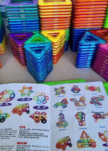  Beden Renk Renkli BUYUK BOY 88 Parça Eğitim Oyuncak Seti