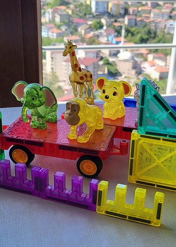  Beden Renk Renkli Manyetik Bloklar Eğitici Oyuncak
