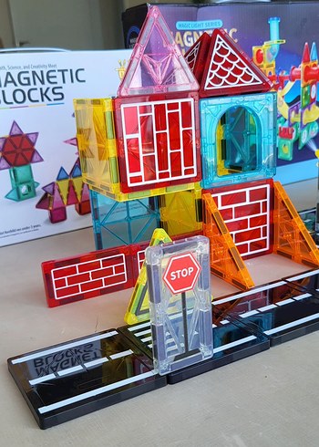 Diğer 50 PARÇA(7.5 CM) Renkli Manyetik Bloklar Eğitici Oyuncak