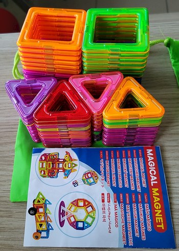 Diğer 80 PARÇA(5.5CM) ORTA BOY MANYETIK LEGO