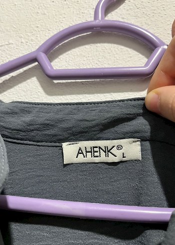 Gri Düğmeli Bluz - Görsel 3