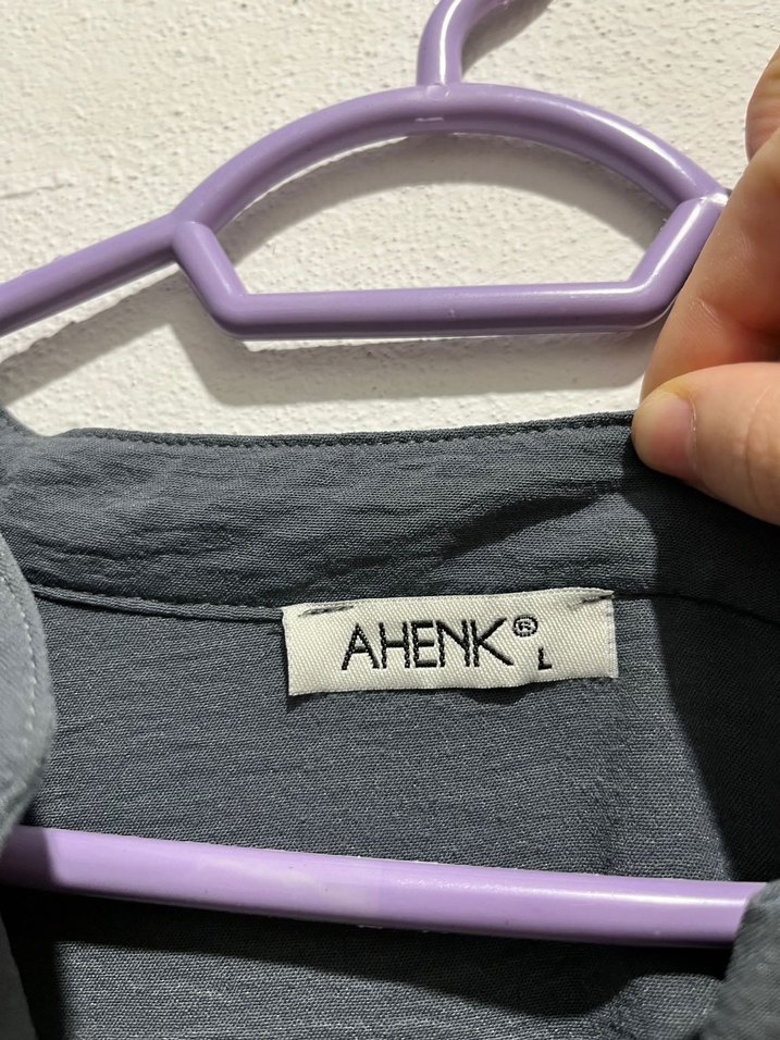 Gri Düğmeli Bluz - Görsel 3