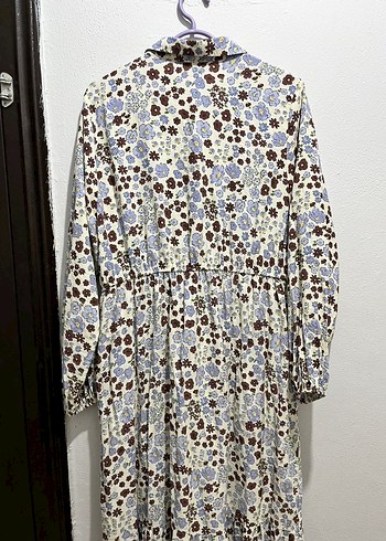 Bohem Uzun Kollu Çiçekli Uzun Elbise - Görsel 4