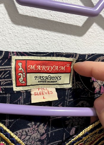 Bohem Desenli V Yaka Uzun Kollu Elbise - Görsel 3