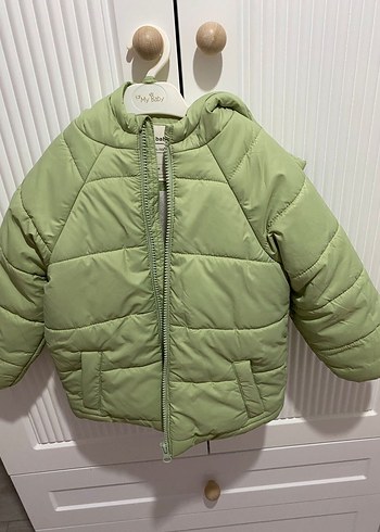 LCW Baby Kapüşonlu Basic Kız Bebek Mont - Görsel 6