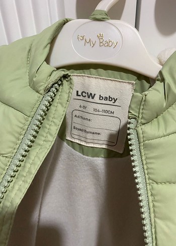LCW Baby Kapüşonlu Basic Kız Bebek Mont - Görsel 5