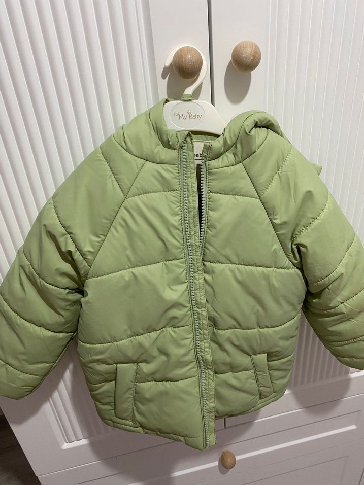 LCW Baby Kapüşonlu Basic Kız Bebek Mont - Görsel 3