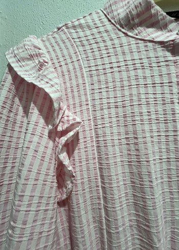 Pembe Uzun Kollu Uzun Elbise - Görsel 6