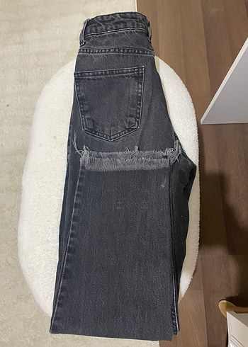 Kadın Siyah Kot Pantolon - Görsel 2