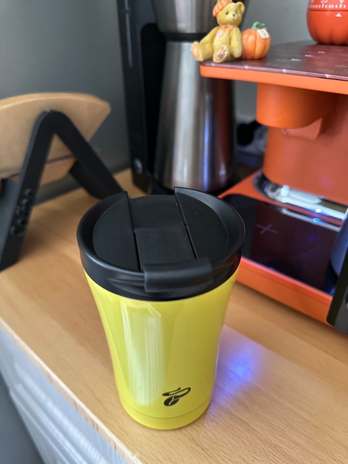 Sarı Seyahat Termosu Bardak - Görsel 2