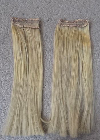 Platin Sarı İkili Ek Saç - Görsel 2