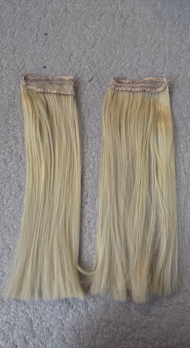 Platin Sarı İkili Ek Saç - Görsel 2