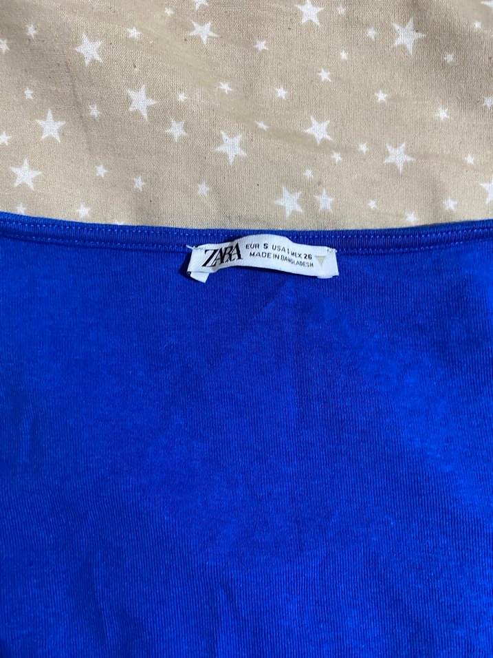 Zara Mavi Crop - Görsel 2