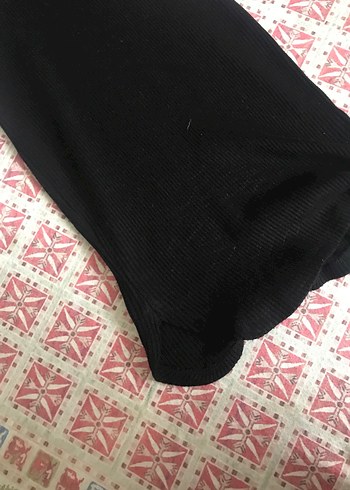 Siyah V Yaka Uzun Kollu Püsküllü triko elbise - Görsel 2