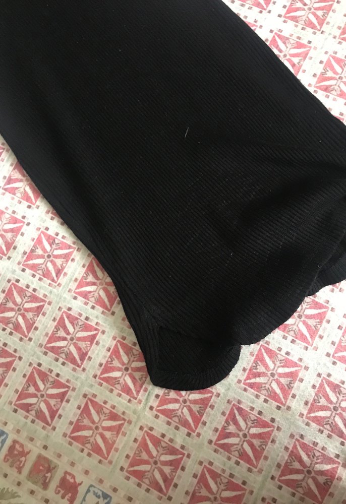 Siyah V Yaka Uzun Kollu Püsküllü triko elbise - Görsel 2