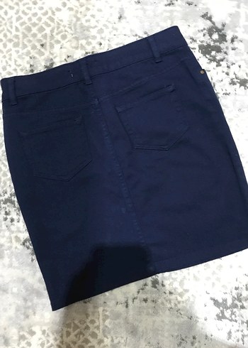 Lacivert kot şort - Görsel 3