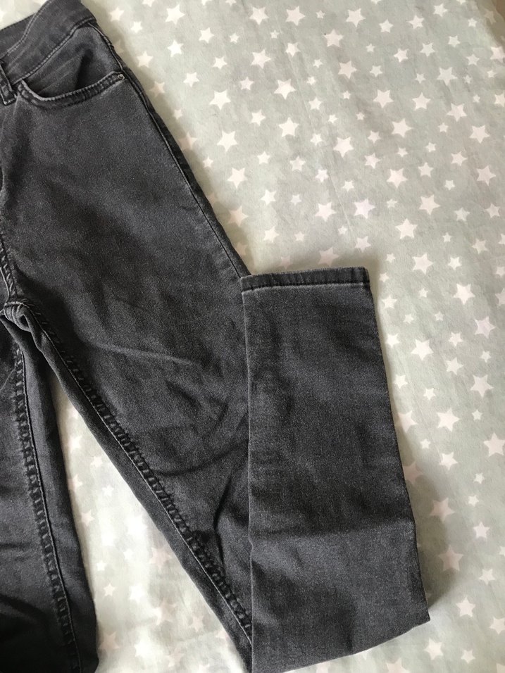 Gri Kadın Denim jean - Görsel 3