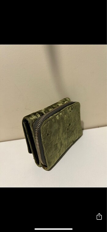 Ecrou kadife cüzdan - Görsel 6