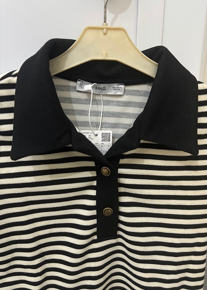 Etiketli mango bluz - Görsel 3