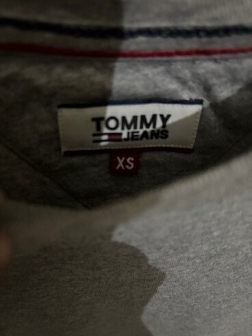 xs Beden gri Renk Orjinal Tommy tişört