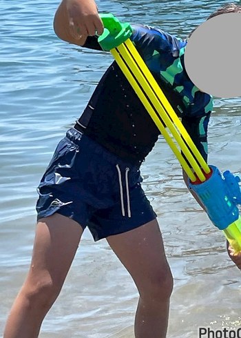 Mavi Uv korumalı surf tişörtü