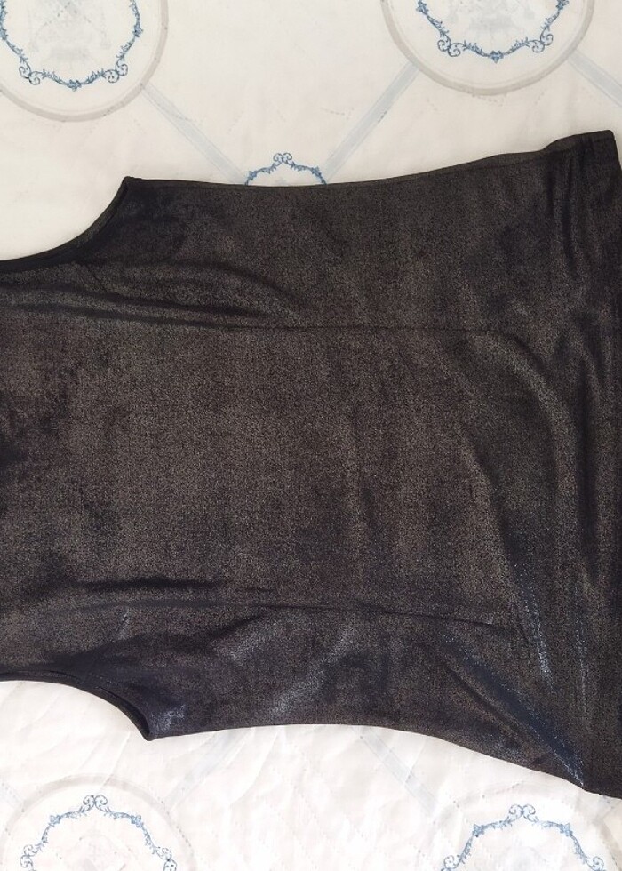 Simli siyah üst - Görsel 2