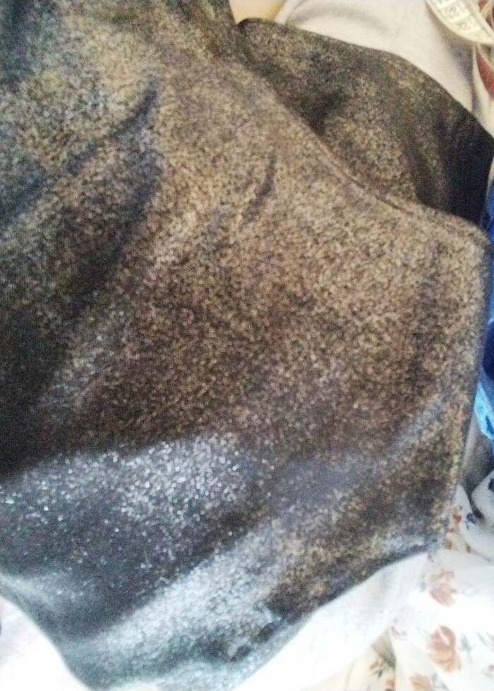 Simli siyah üst - Görsel 3