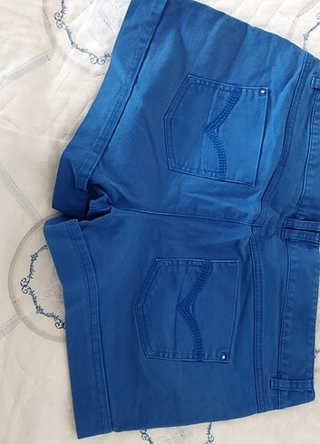 Mavi kısa şort  - Görsel 2